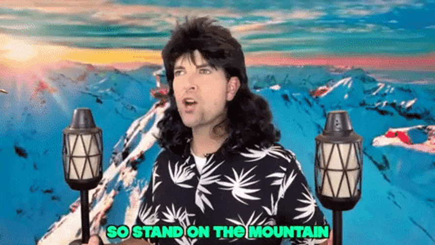 Stand On The Mountain And Bring Olympic Torch GIF