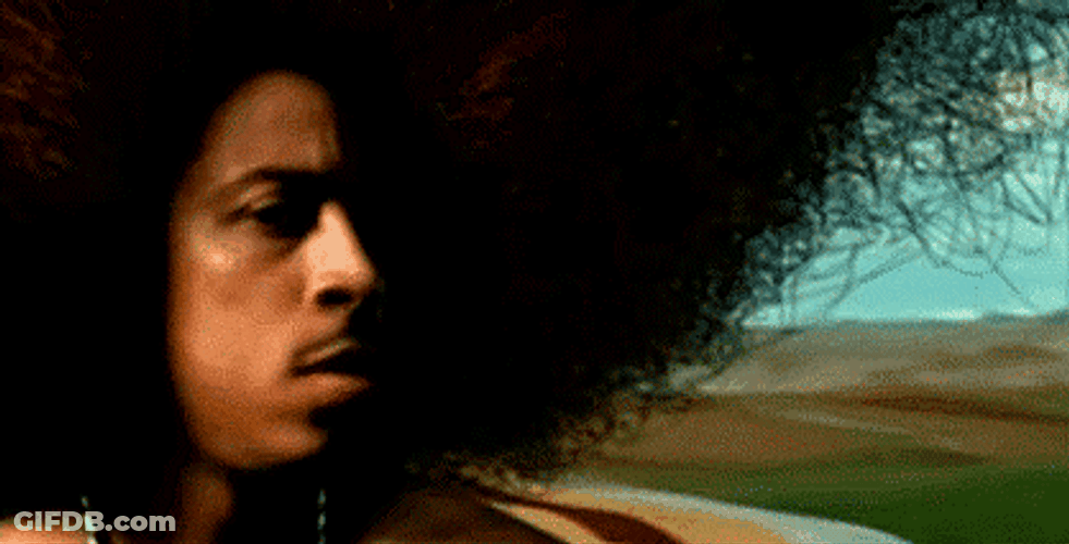 Stand Up Ludacris With Big Hair GIF