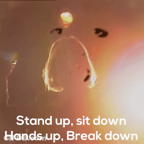 Stand Up Woman With Short Hair GIF