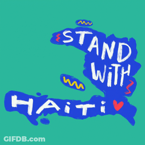 Stand With Haiti Poster GIF