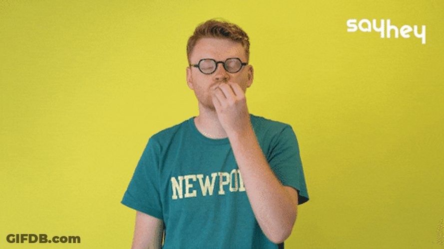 Standing Man Doing Chef's Kiss GIF