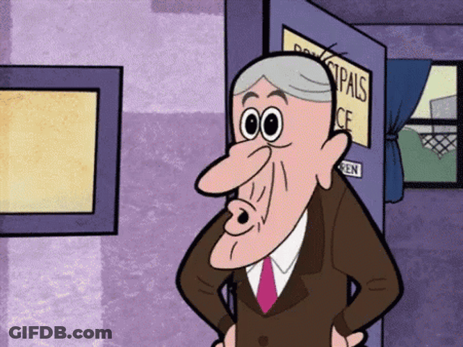 Standing Old Man Face Melt GIF