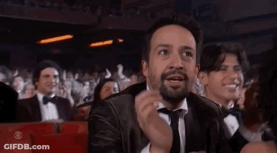 Standing Ovation Applause Lin Manuel Miranda Tony Awards GIF