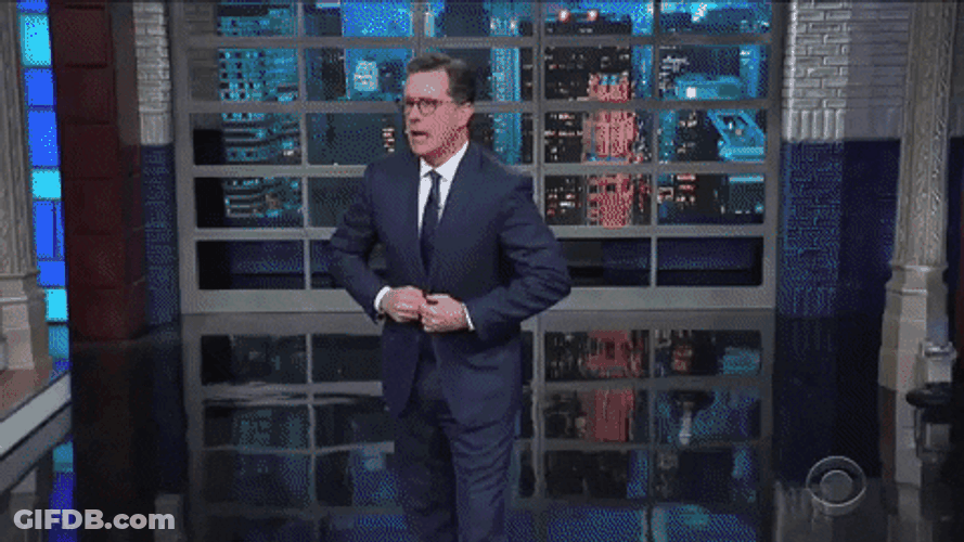 Standing Ovation Audience Clapping Stephen Colbert GIF
