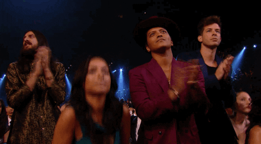 Standing Ovation Bruno Mars Grammy’s 2016 GIF