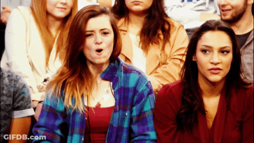 Standing Ovation Happy Cheer Applause Girls GIF