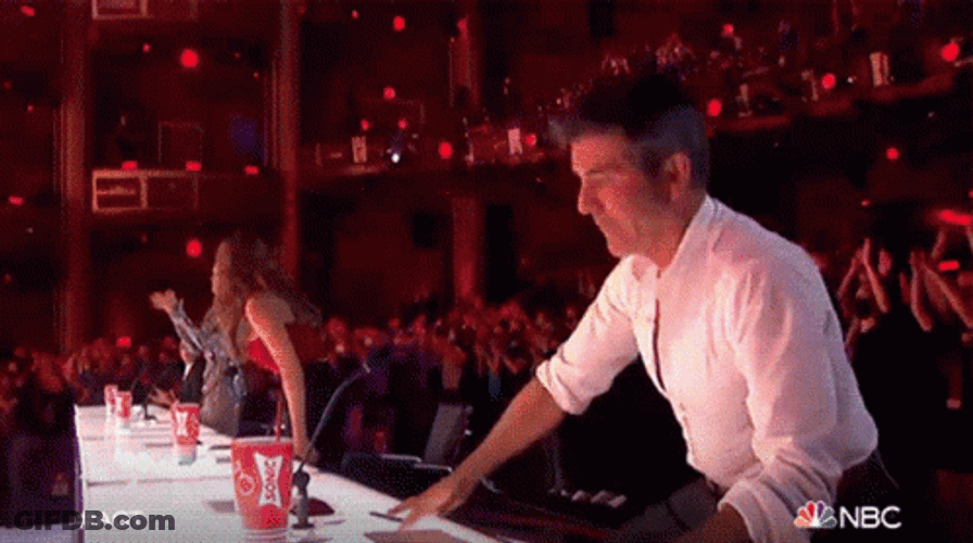 Standing Ovation Table Simon Cowell Clap GIF