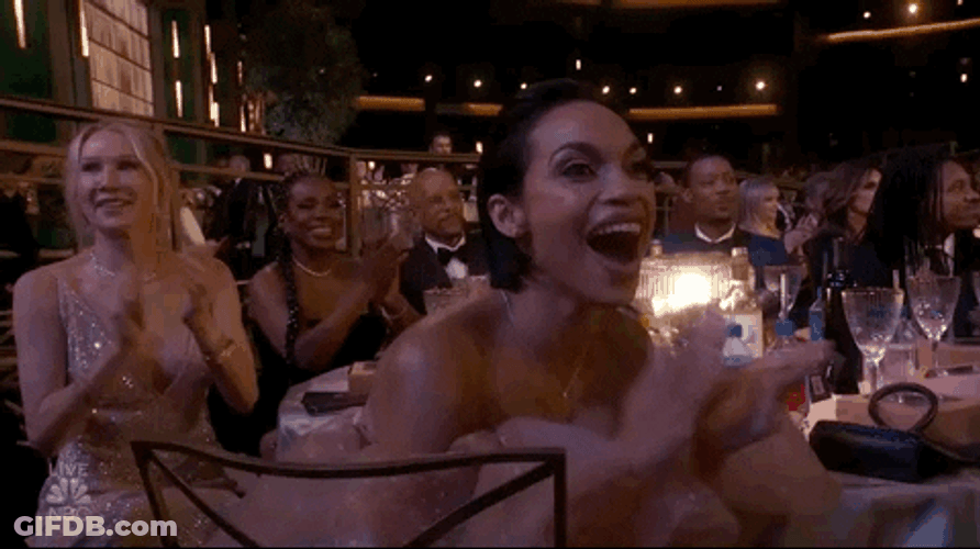 Standing Ovation Wow Rosario Dawson Emmy Awards GIF