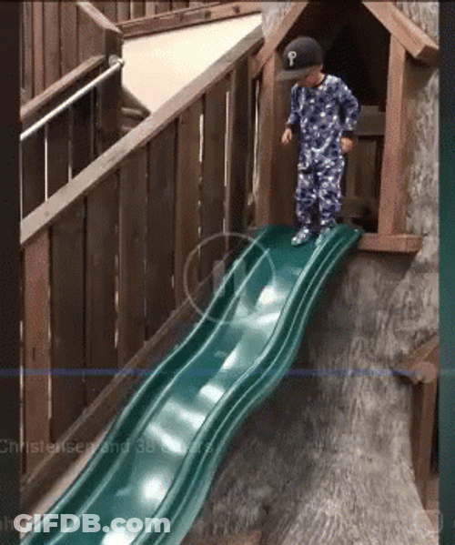 Standing Slide Falling Faceplant GIF