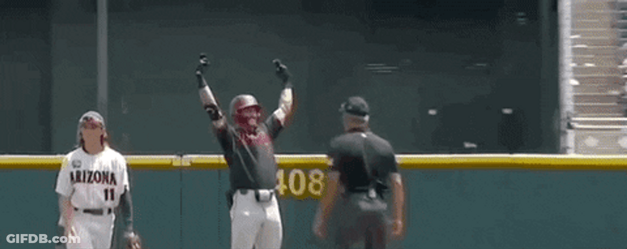 Stanford Baseball Brock Jones Raising Arm GIF
