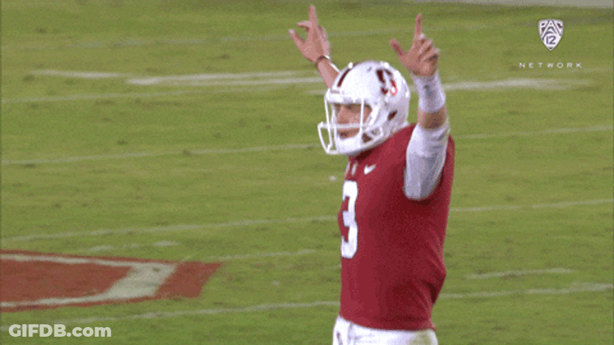 Stanford Bryce Farell Celebrating GIF