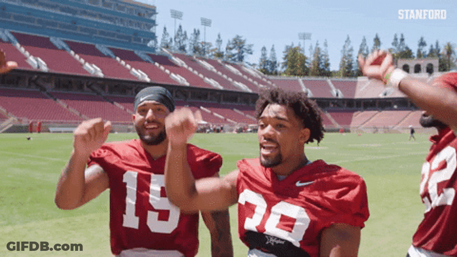Stanford Team Happy Dance GIF