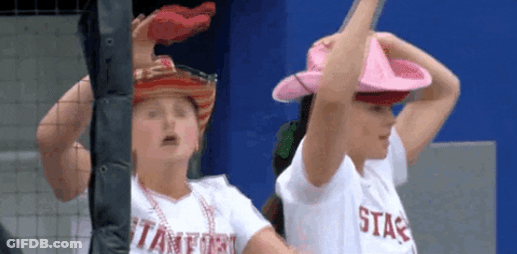 Stanford Women Cheering GIF