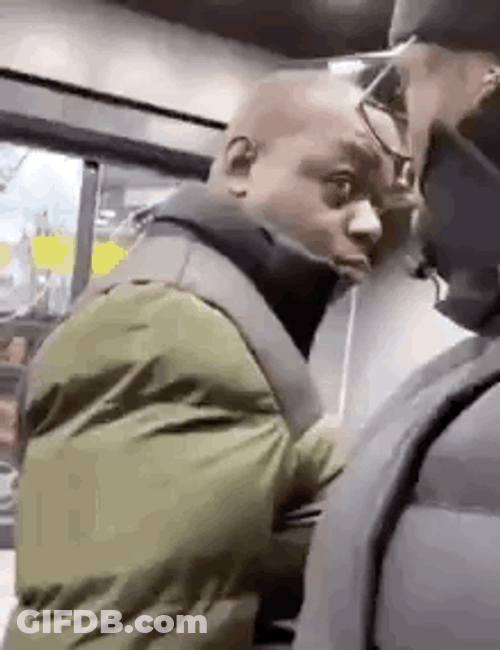 Stanger Man Giving Mean Mug GIF