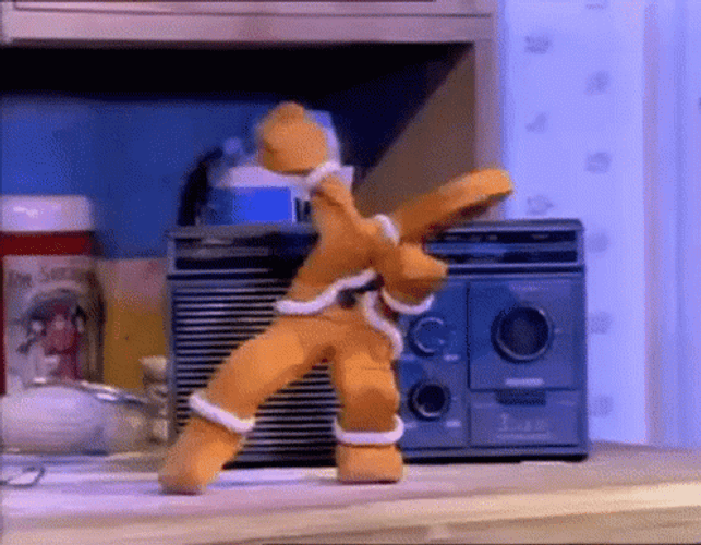 Stanky Leg Gingerbread Man 1992 GIF