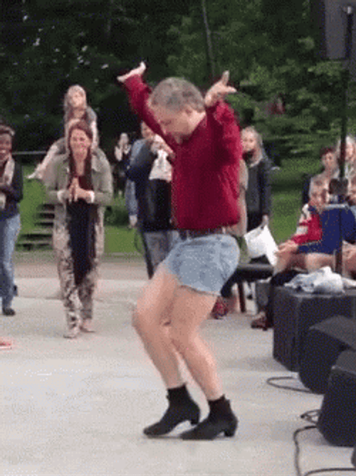 Stanky Leg Old Man Dancing GIF
