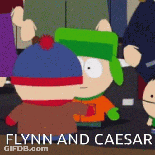 Stanley And Kyle South Park Flynn And Caesar GIF