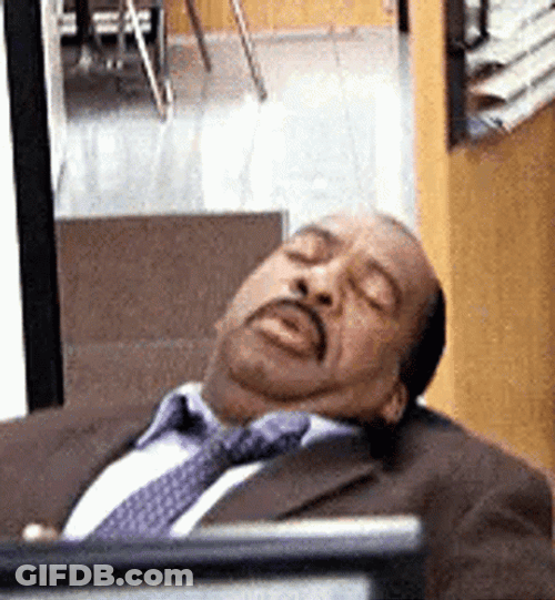 Stanley Hudson Sleeping GIF