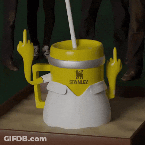 Stanley Mug Statue With Straw GIF