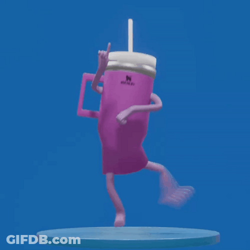 Stanley Tumbler Dancing GIF