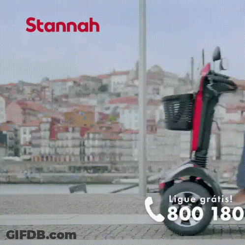 Stannah Mobility Scooter With Basket GIF