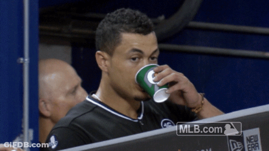 Stanton Drinking Coffee Smiles GIF