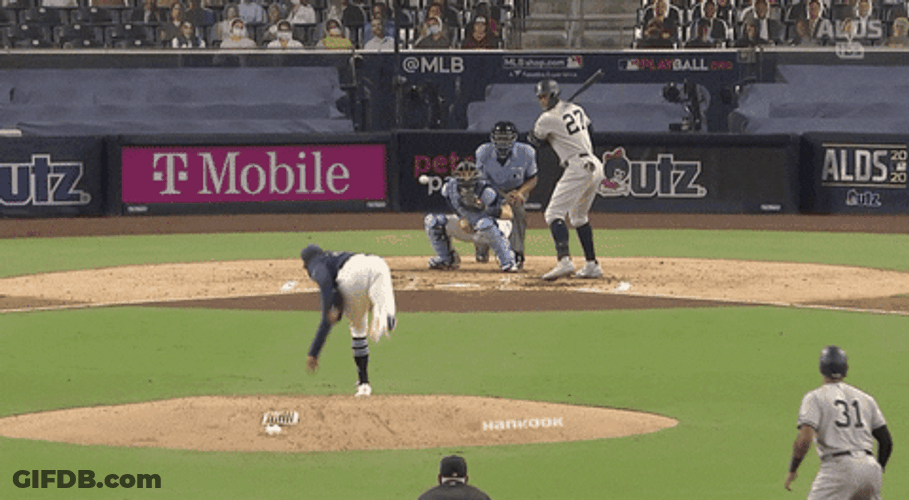 Stanton Slow Motion Video Hitting Ball GIF