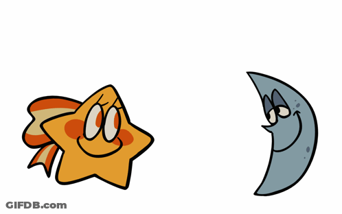 Star And Crescent Moon High Five GIF