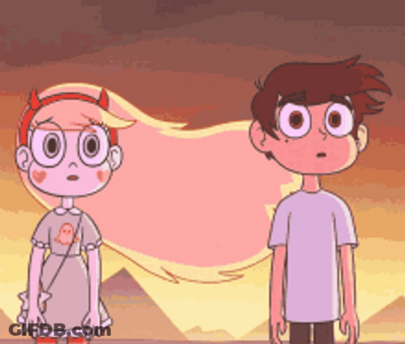 Star Butterfly And Marco Diaz Farewell Hug GIF
