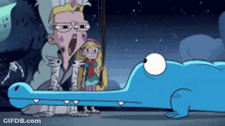 Star Butterfly Awkward Staring At Queen Moon GIF
