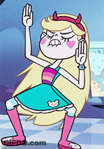 Star Butterfly From Star Vs The Forces Of Evil Is Making A Funny Face GIF