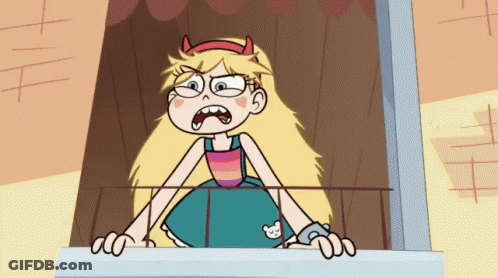 Star Butterfly On Balcony GIF