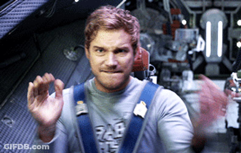 Star-Lord Chris Pratt Eager Moves GIF