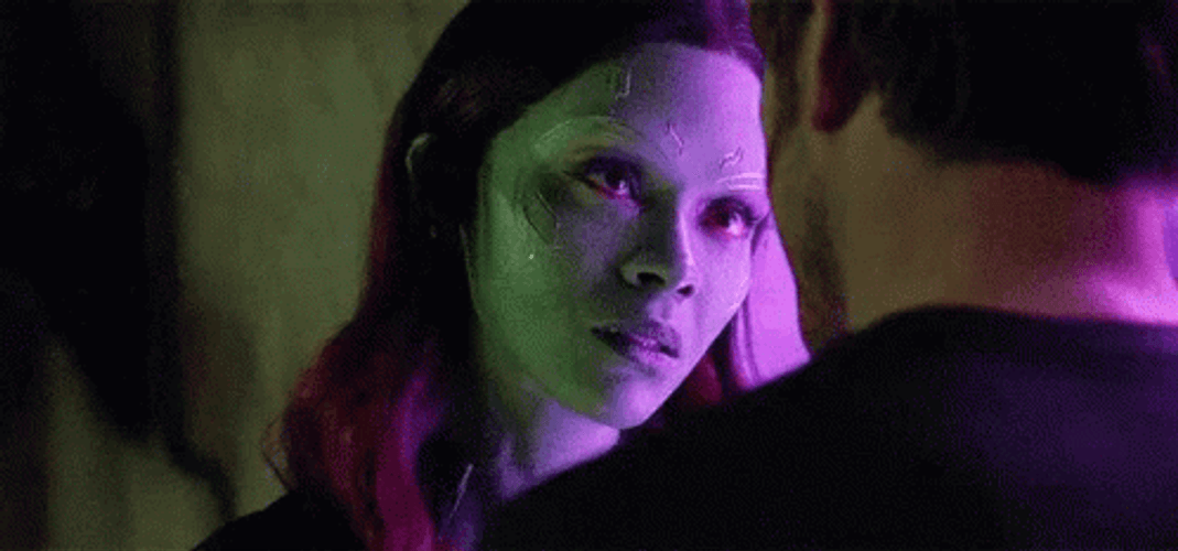 Star Lord What Goodbye Kiss With Gamora GIF