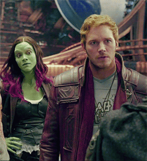 Star Lord What Heard The News With Gamora GIF