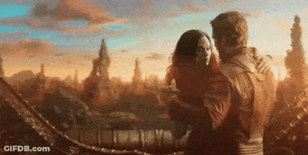 Star Lord What Romatic Dance With Gamora GIF