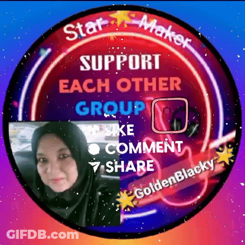 Star Maker Support Each Other Like Comment Share Sign GIF