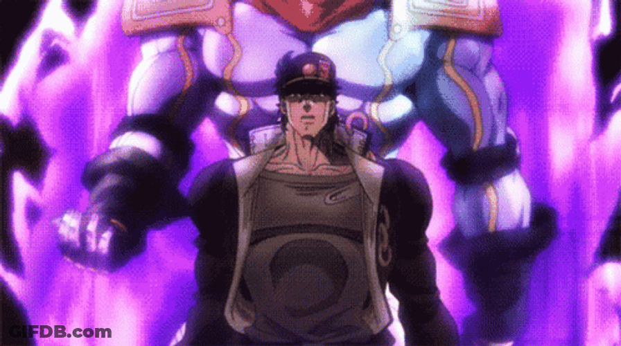 Star Platinum Against Fly Tower Of Gray GIF