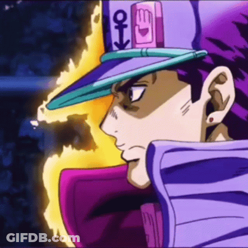 Star Platinum Final Clash With The World GIF