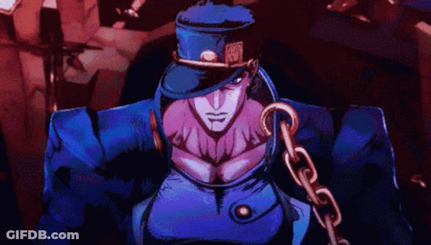 Star Platinum Jotaro Recharging Power GIF