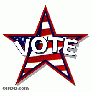 Star Saying Vote GIF