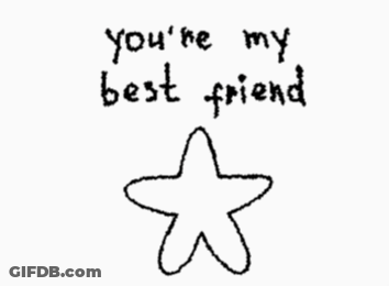 Star Saying You're My Best Friend GIF