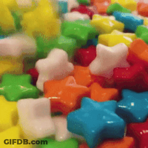 Star-Shaped Candies GIF