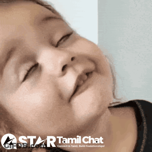 Star Tamil Chat Ad With Child Face GIF