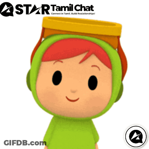 Star Tamil Chat Advertisement Cartoon Character GIF