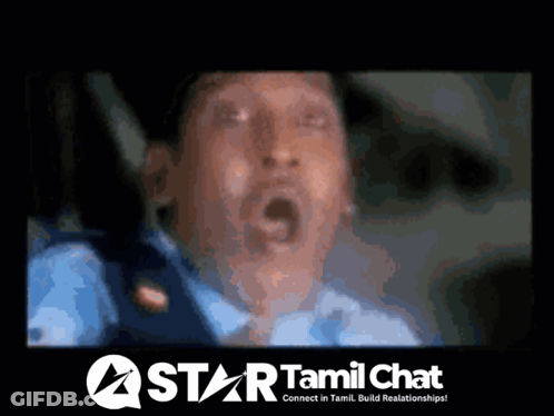 Star Tamil Chat Advertisement Man In Blue Shirt GIF