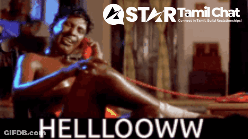 Star Tamil Chat Advertisement Man Talking On Phone GIF