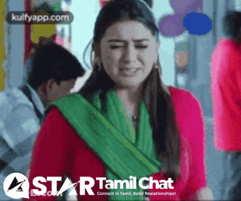 Star Tamil Chat Advertisement Woman In Pink Shirt GIF