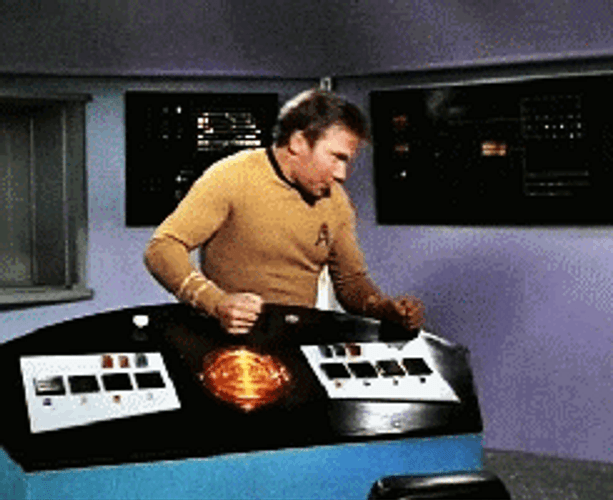 Star Trek Angry Captain Kirk GIF