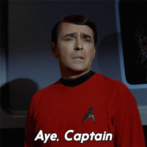 Star Trek Aye Captain GIF